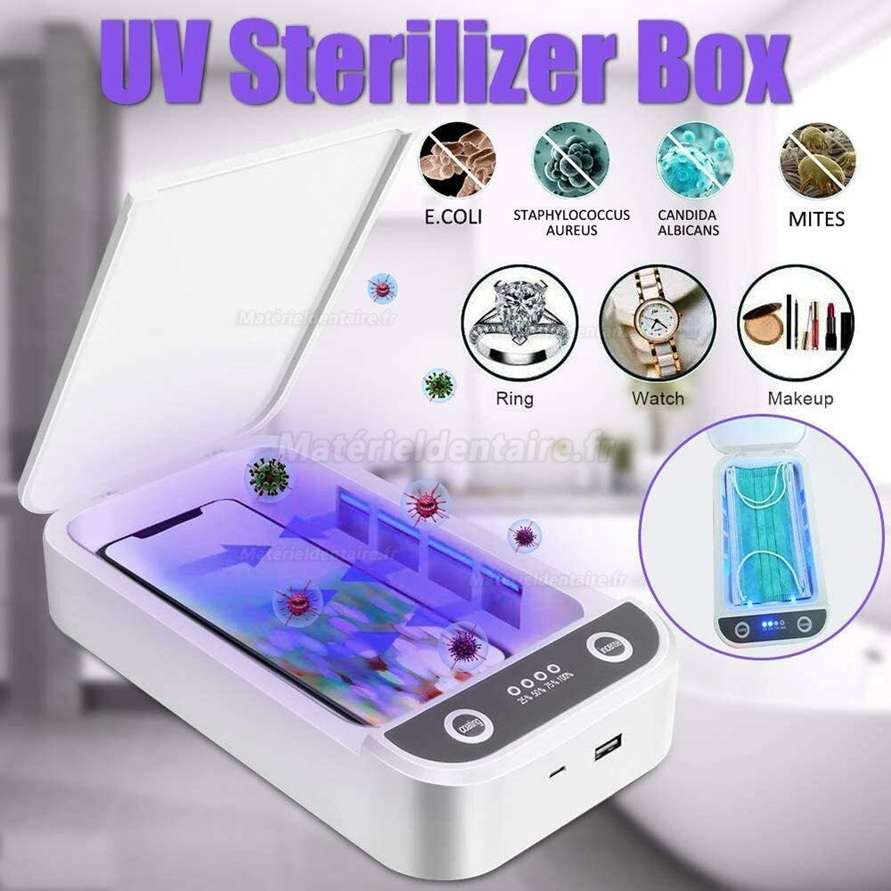 Boîte de stérilisation UV pour appareils portables
